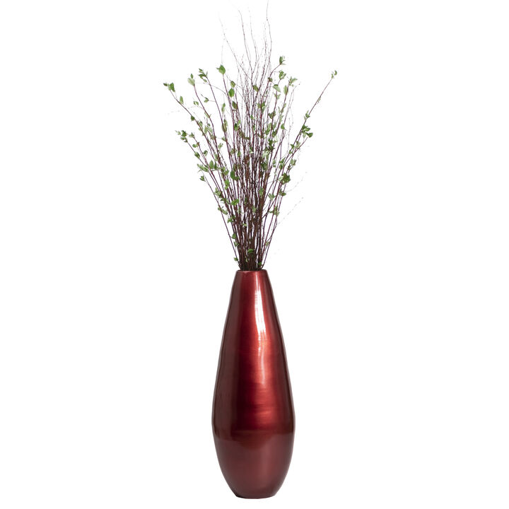 31.5" Spun Bamboo Tall Floor Vase - Sleek Metallic Finish, Elegant Home Decoration, Modern Accent Piece, Living Room Decor, Handcrafted Bamboo Art, Contemporary Interior Design, Unique Tall Vase, Black Large 31.5" Spun Bamboo Tall Floor Vase - Sleek Metallic Finish, Elegant Home Decoration, Modern Accent Piece, Living Room Decor, Handcrafted Bamboo Art, Contemporary Interior Design, Unique Tall Vase, Black Large