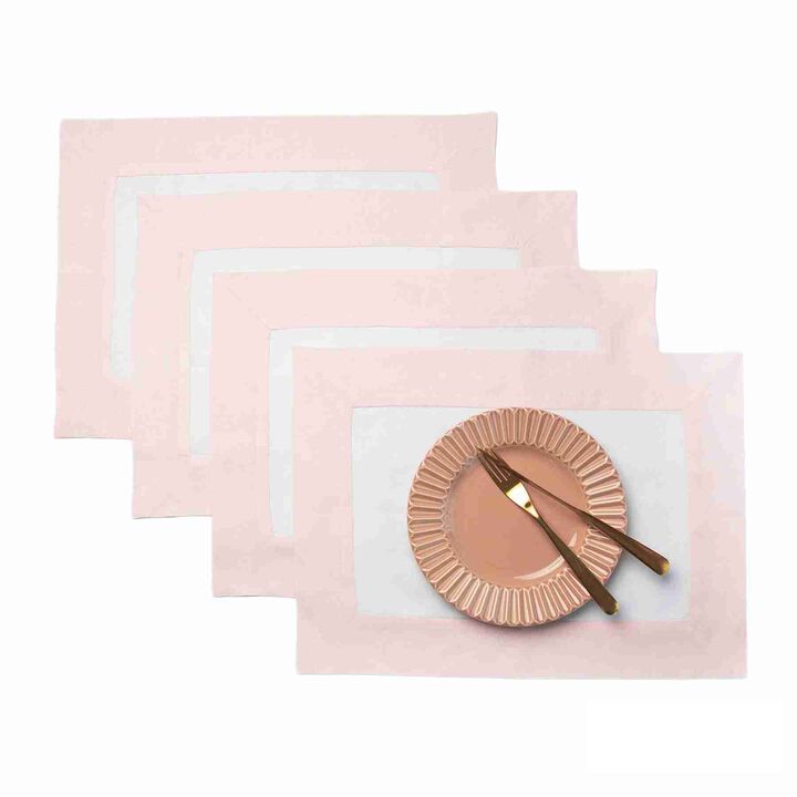 Solino Home 100% Pure Linen 14 x 19 Inch Placemats Set of 4 | Contempo