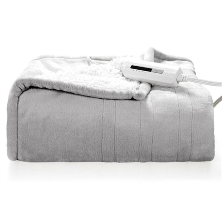Hivvago Heated Electric Sherpa Throw Blanket