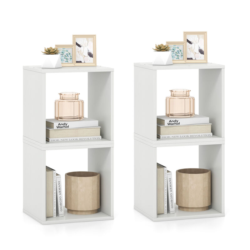Cube Storage Organizer Set of 2-White