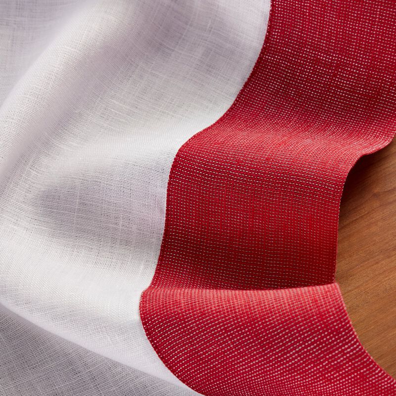 Solino Home 100% Pure Linen Table Runner 14 x 90 Inch | Festive Edge