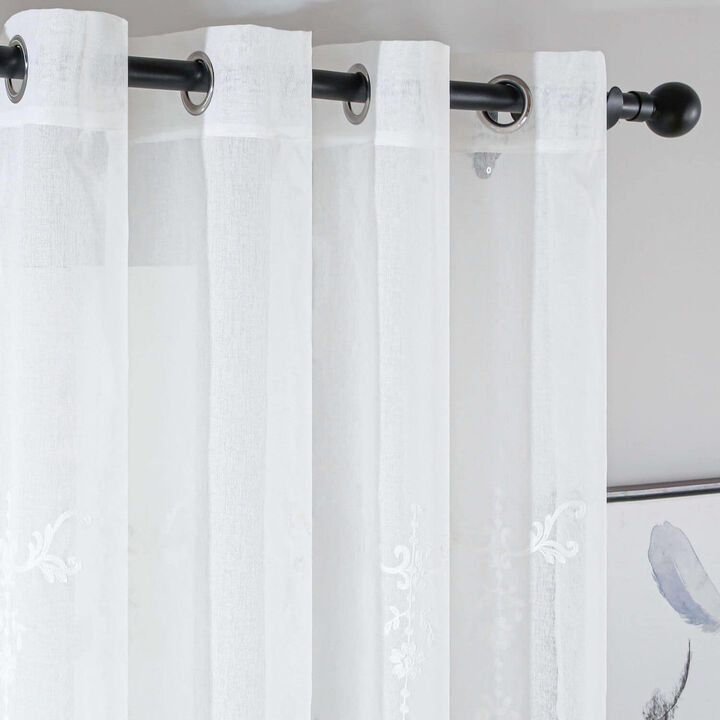 Dolce Mela Sheer Curtains Panel