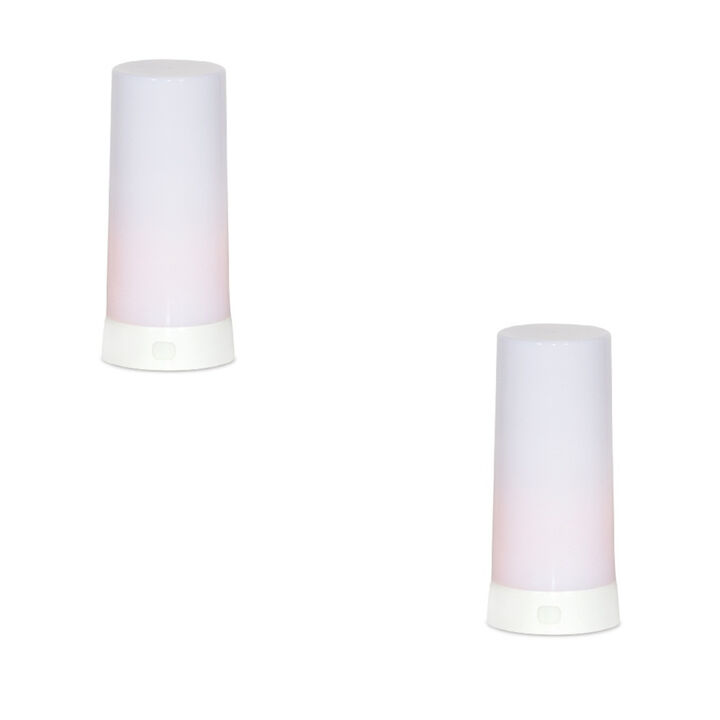 Set of 2 LED Flickering Lights for Ambient Lighting and Home Décor