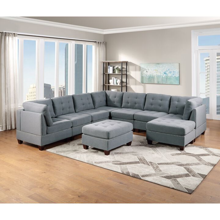 9-Piece Modular Sectional Living Room Set