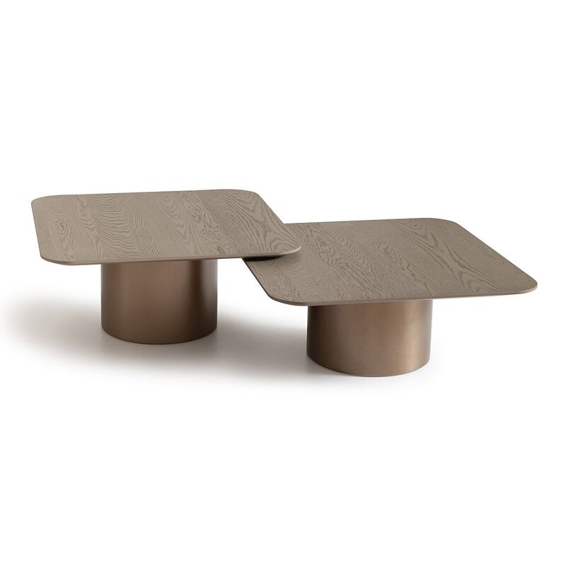 Michael Amini Canberra Tall Cocktail Table - Light Ash
