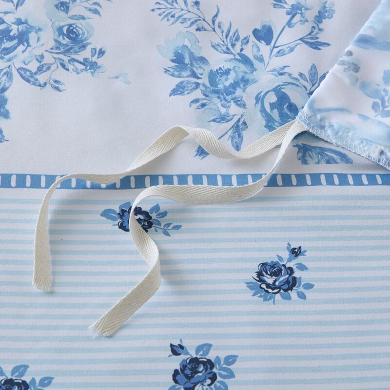 Gracie Mills Alejandra Floral Striped Duvet Cover Set