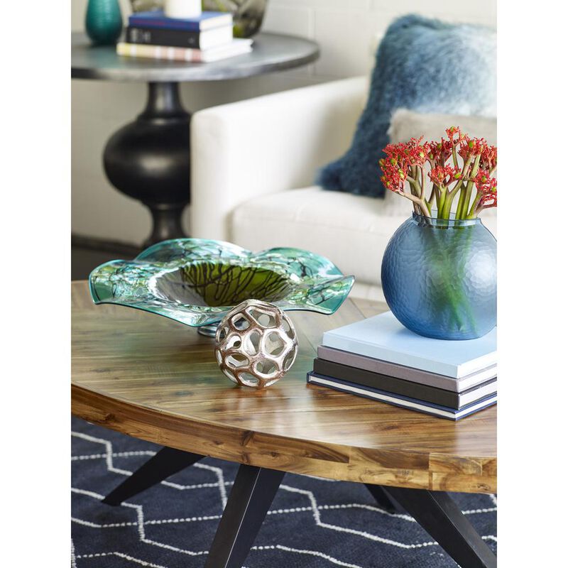 Moe�s Parq Oval Coffee Table Amber