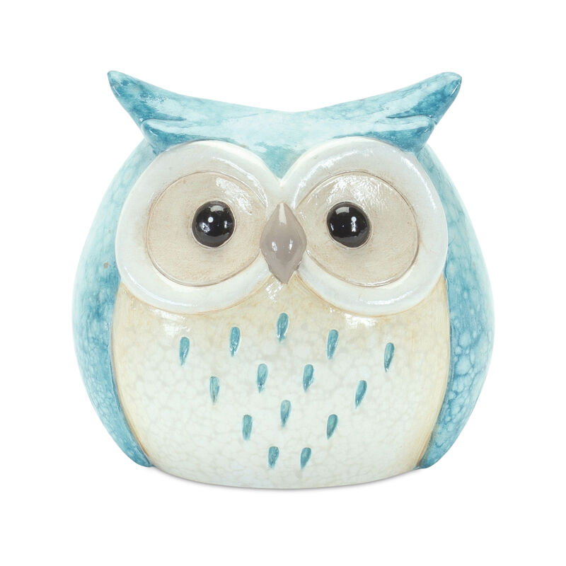 Set of 3 Decorative Owl Statues for Garden, Yard, and Outdoor Décor