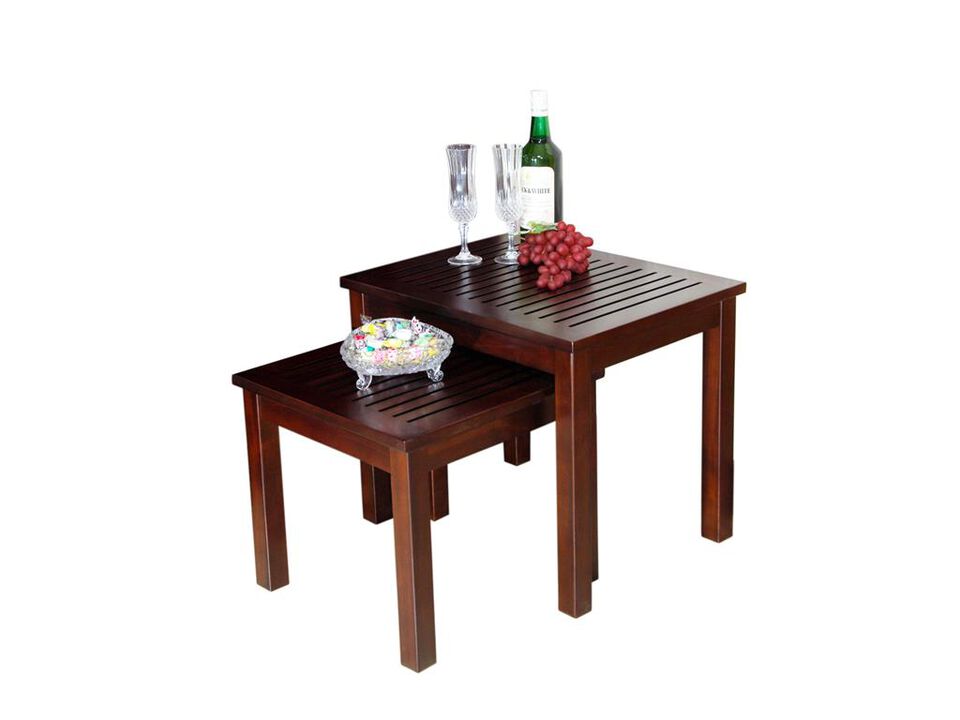 Mahogany Nesting Table  (set of 2 pcs)
