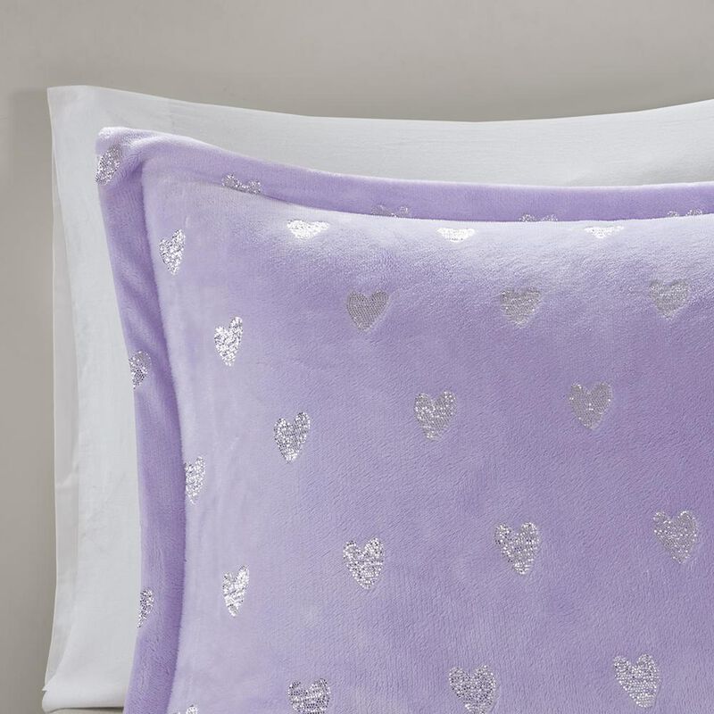 Belen Kox Rosalie Metallic Printed Plush Comforter Set, Belen Kox