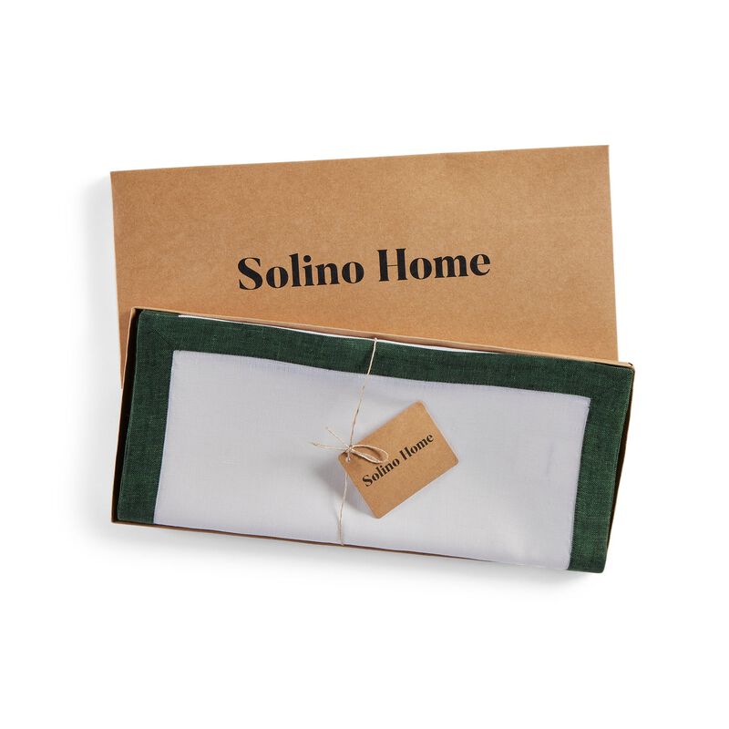 Solino Home 100% Pure Linen Table Runner 14 x 90 Inch | Classic