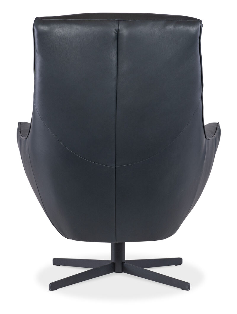 Hughes Blue Swivel Chair