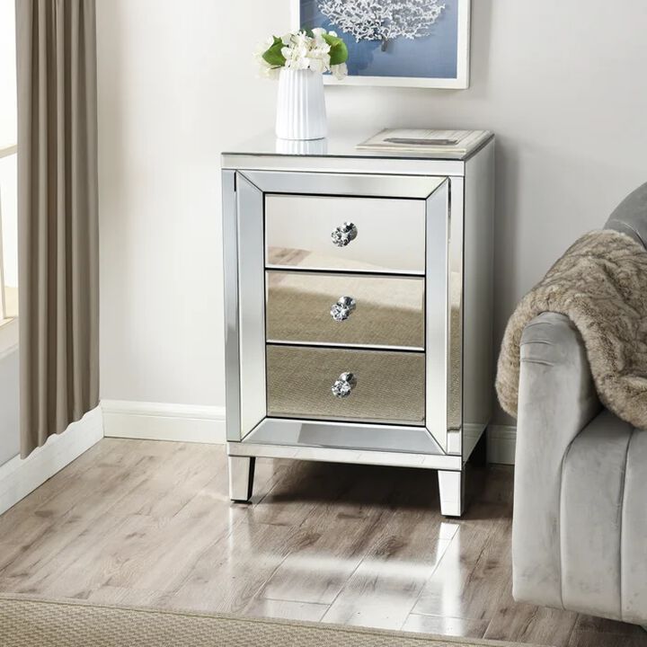 Mirrored Side Table