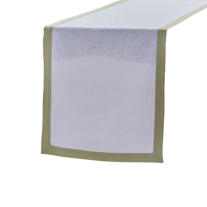 Solino Home 100% Pure Linen Table Runner 14 x 72 Inch | Classic