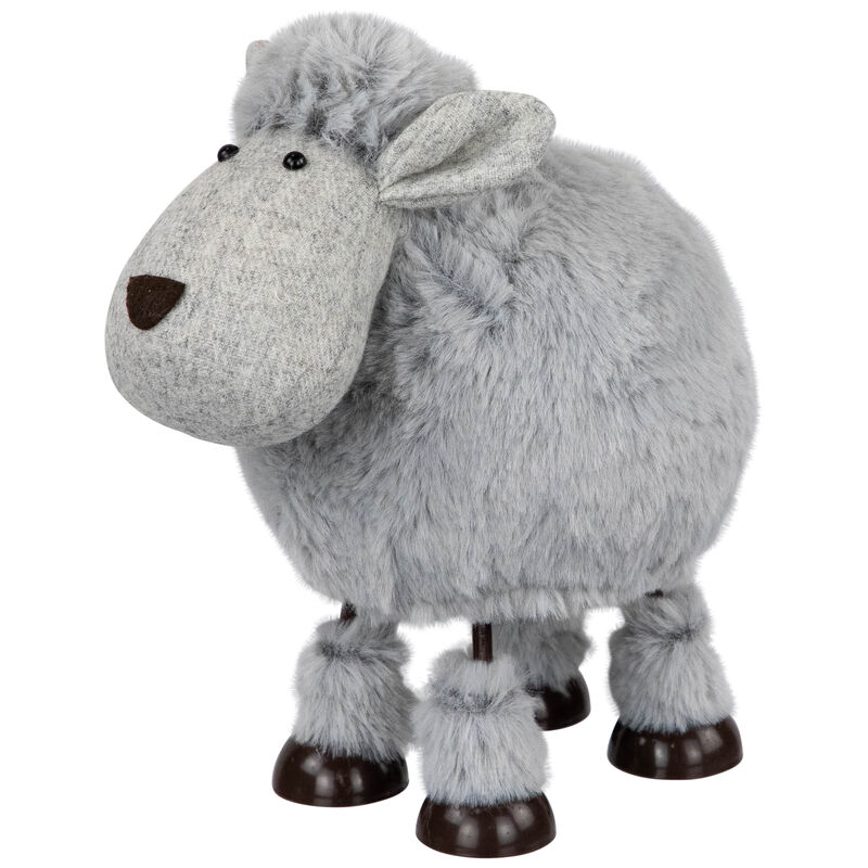 Bouncing Sheep Table Top Easter Figure - 7.5" - Gray
