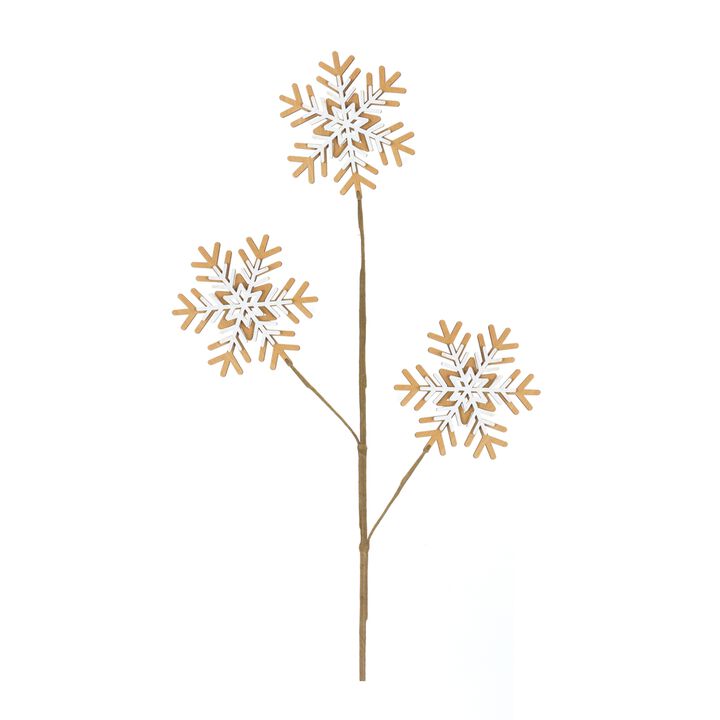 Snowflake Spray (Set of 6) for Winter Decor – Festive Holiday Decorations