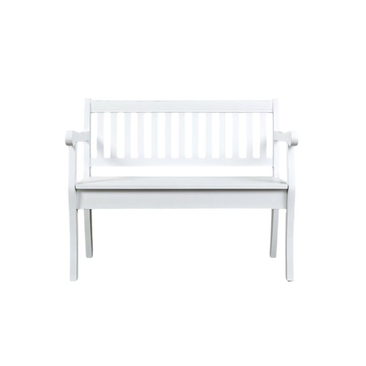 Jofran Artisan's Craft 42 Rustic Farmhouse Distressed Solid Wood Storage Bench