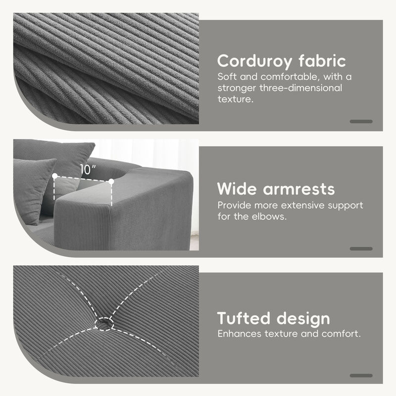 Merax L Shaped Modular Sectional Sofa