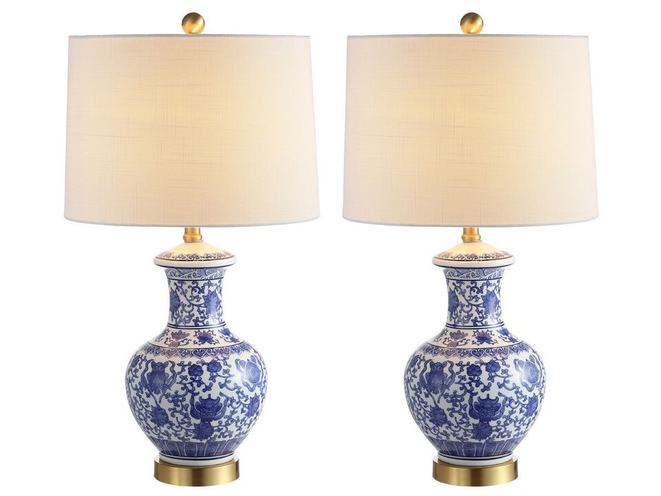 Jennifer Ceramic/Metal LED Table Lamp