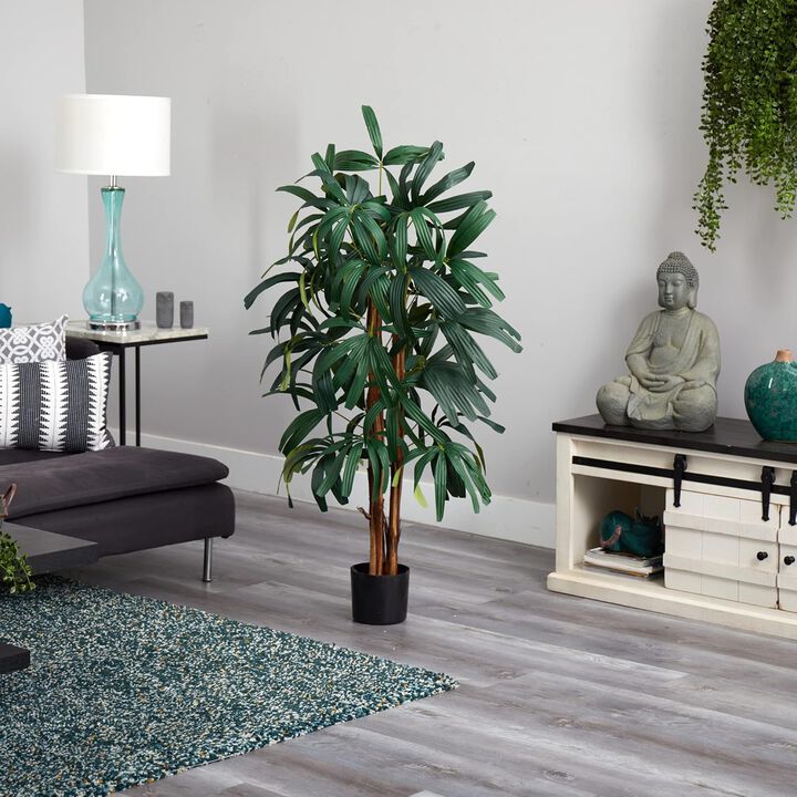 Hivvago 4 Feet Raphis Palm Tree