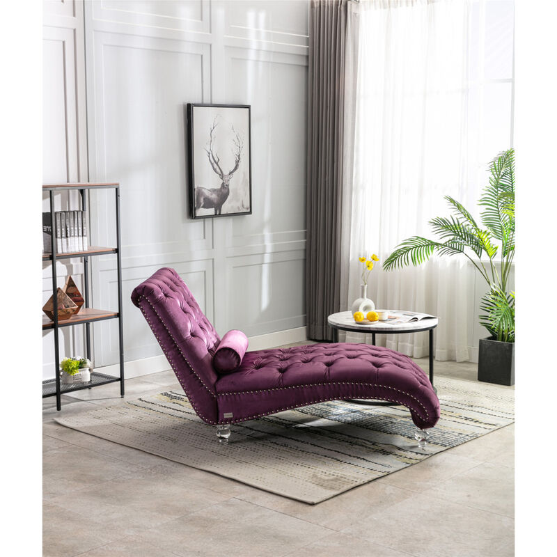 Leisure Concubine Sofa With Acrylic Feet