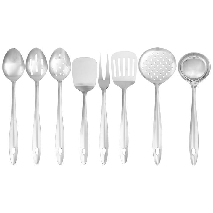 Premium Stainless Steel Kitchen Utensils - 8 Piece Set