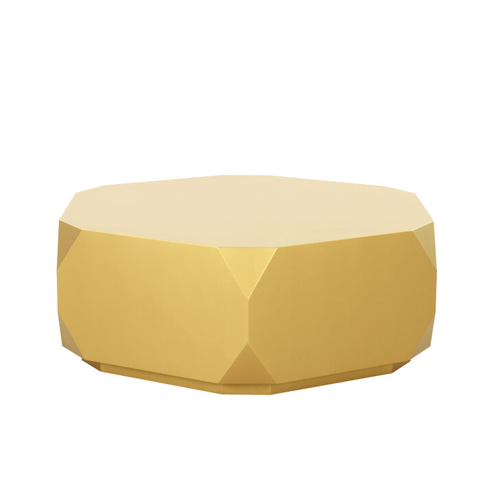 Pasargad Home Selva Coffee Table, Gold