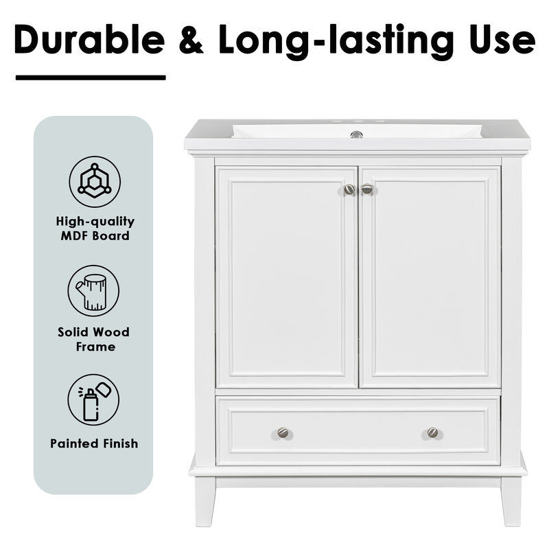Merax Solid Bathroom Vanity Base without Sink