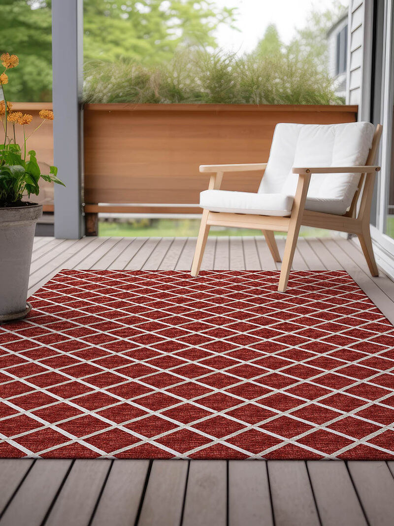 York YO1 Red 3' x 5' Rug