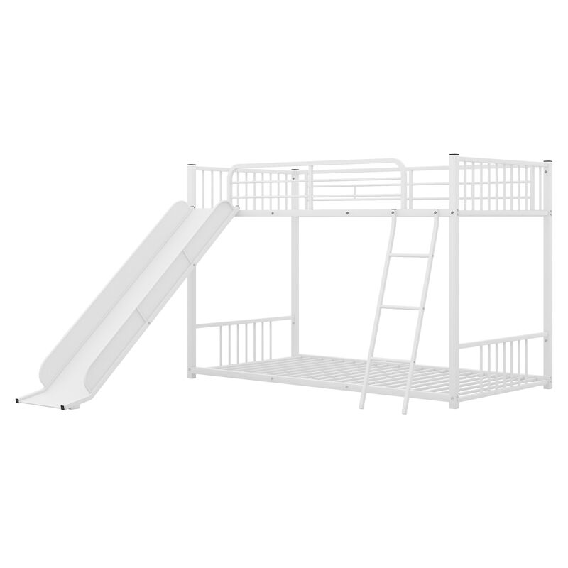 Merax Modern Bunk Bed with Slide Ladder