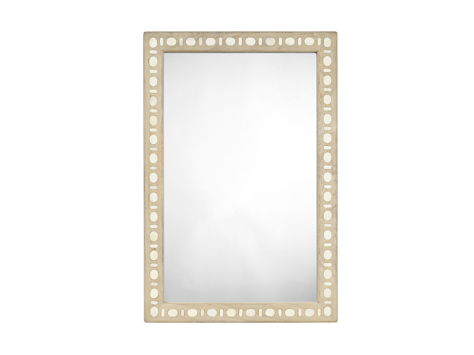 Sama Wood & Bone Inlay Mirror