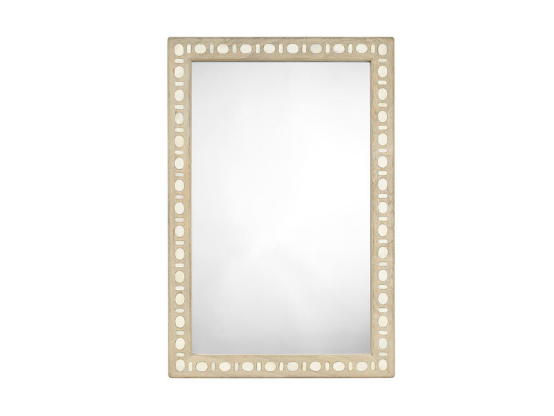 Sama Wood & Bone Inlay Mirror