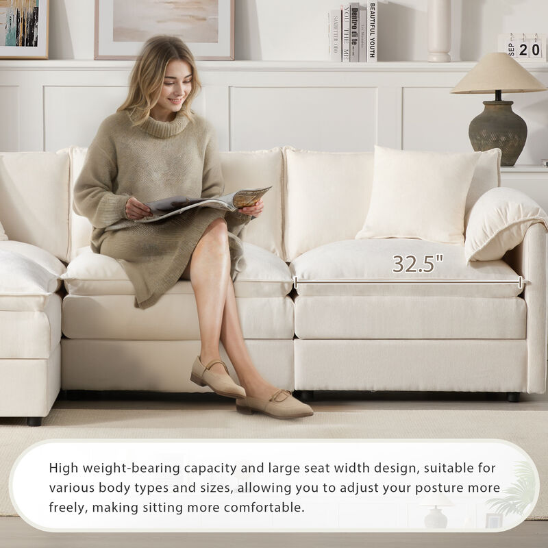 Merax Chenille Modular Sectional Sofa