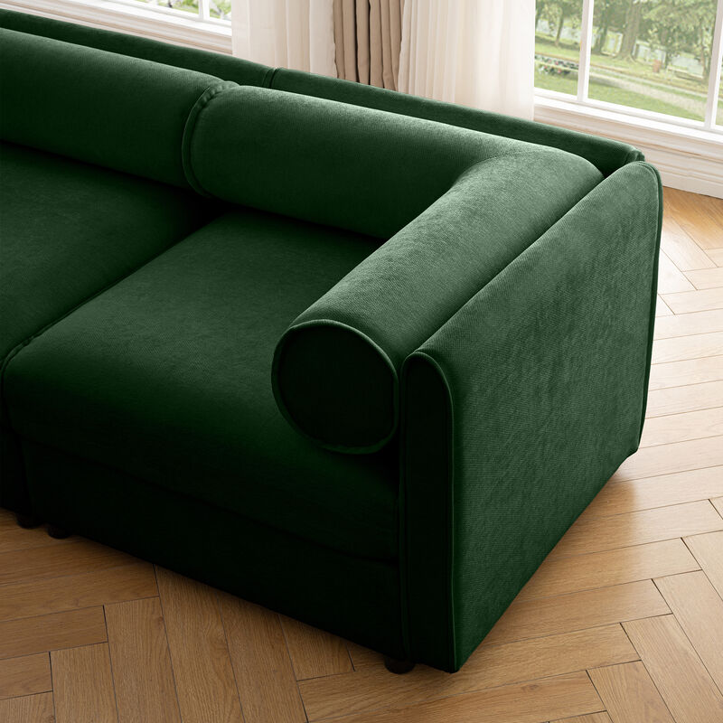 Merax 4 Seats Sofa with Storage for Living Room