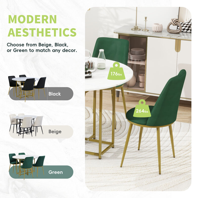 Merax 5-Piece Extendable Kitchen Dining Table Chairs Set