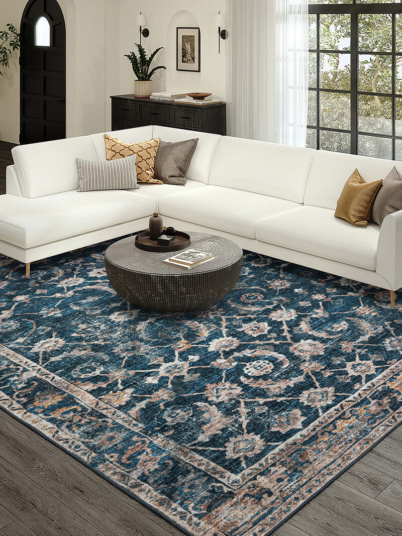 Jericho JC4 Navy 3' x 5' Rug