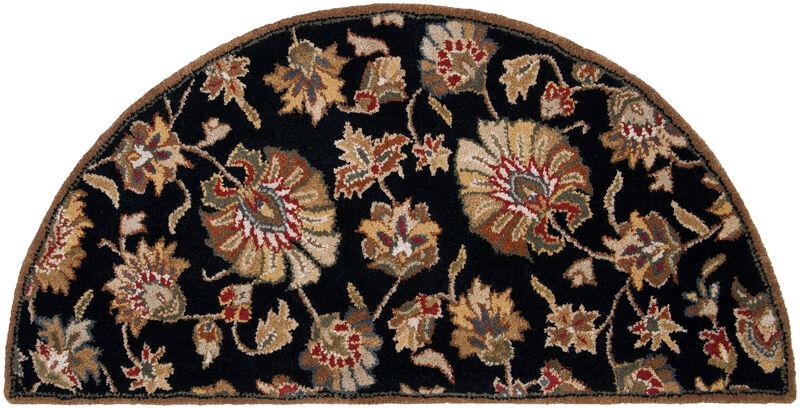 Caesar CAE-1027 7'6' x 9'6' Black Rug