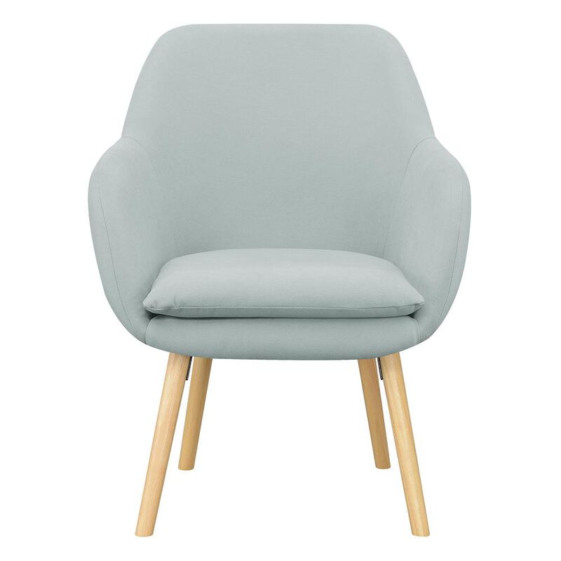 Convenience Concepts Take a Seat Charlotte Accent Chair, Sea Foam Blue Fabric