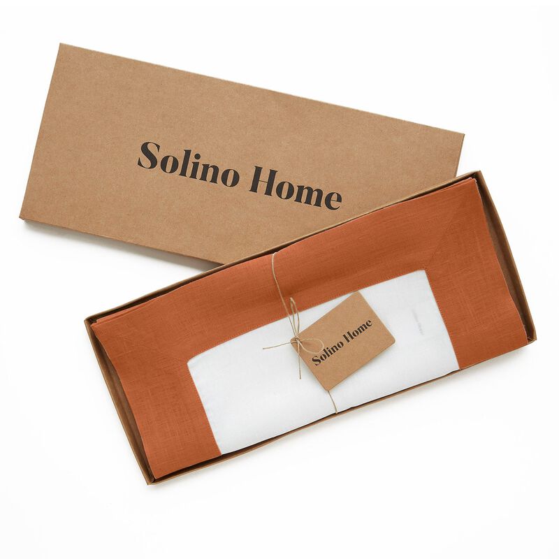 Solino Home 100% Pure Linen Table Runner | Contempo