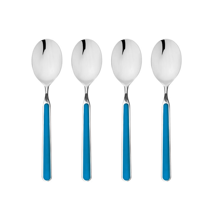 Fantasia 4-Piece American Coffee Spoon Set in Electric Blue