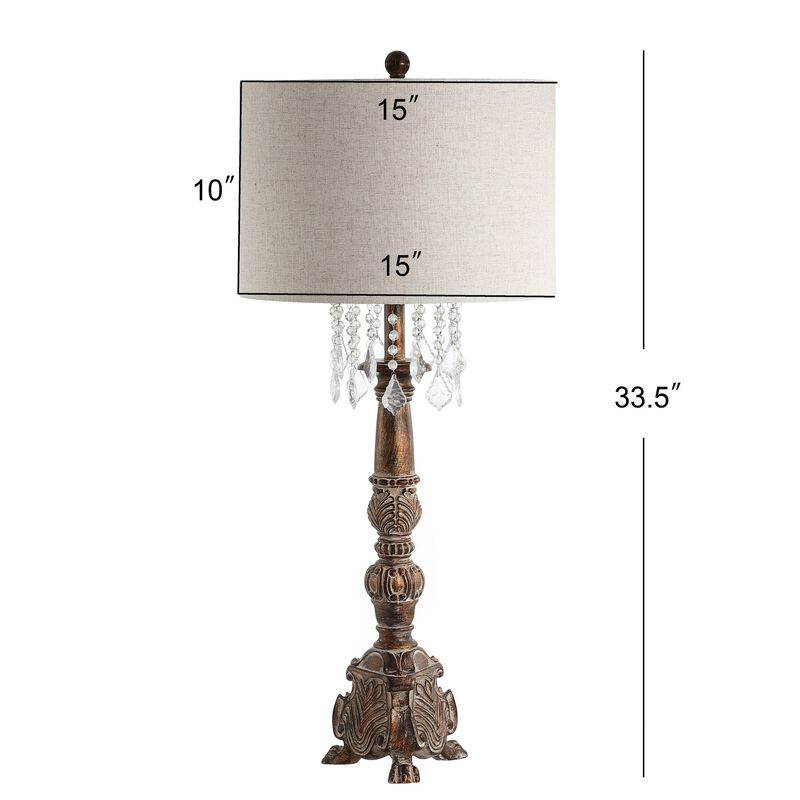 Carlisle Resin/Acrylic LED Table Lamp