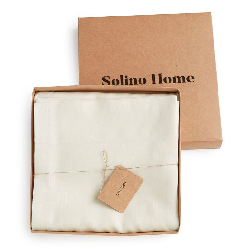 Solino Home 100% Pure Linen Curtain | Linen for Thanksgiving, Christmas