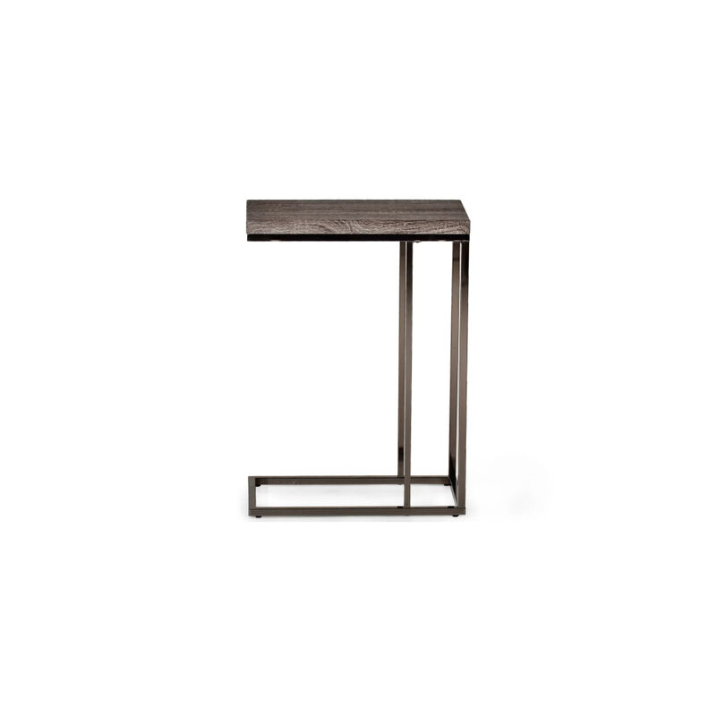 Lucia Chairside End Table w/Nickel