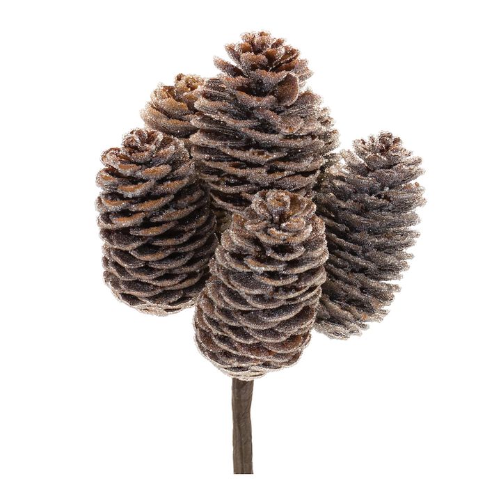Set of 12 Pine Cone Bundles for Holiday Decor and Crafting