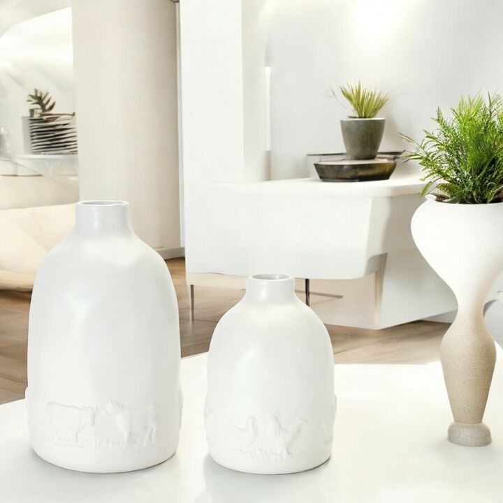 Farm Animal Vase (Set of 2) Ceramic