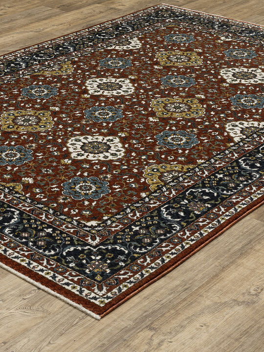 Vivian 3'10" x 5'5" Red Rug