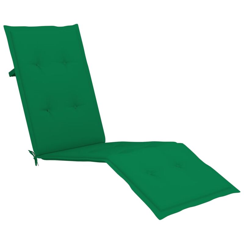 vidaXL Deck Chair Cushion Green (29.5"+41.3")x19.7"x1.6"