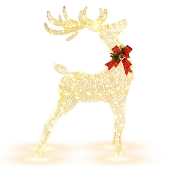 Hivvago Lighted Standing Reindeer with Stakes for Christmas Decoration Hivvago Lighted Standing Reindeer with Stakes for Christmas Decoration