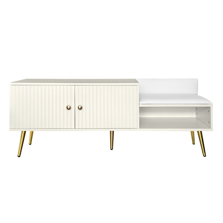 Modern Shoe Storage Bench Cabinet