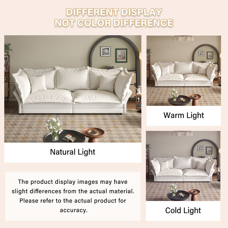 Merax Modern Comfy Upholstered Sofa Cloud Couch
